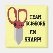 Aimant Ciseaux d'équipe (Devant)