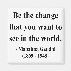 Aimant Citation 1a de Gandhi