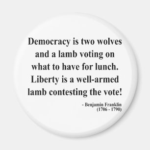 Aimant Citation 2a de Ben Franklin