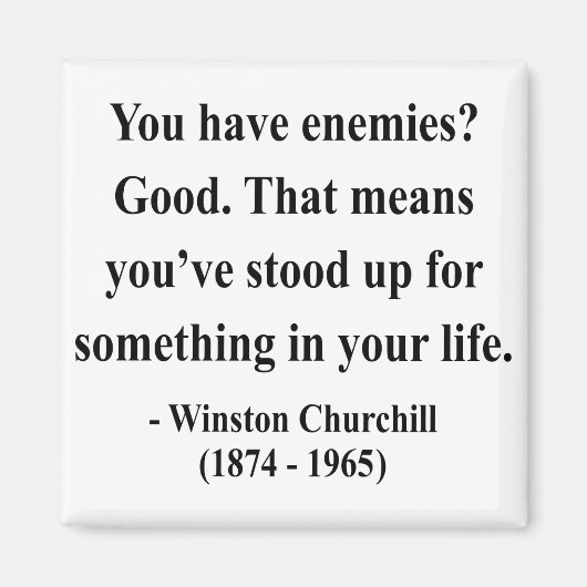 Aimant Citation 3a de Winston Churchill (Devant)