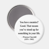 Aimant Citation 3a de Winston Churchill (Recto/Verso)