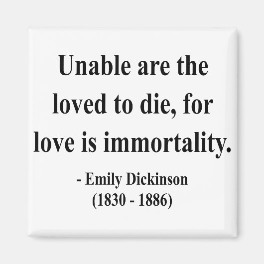 Aimant Citation 8a d'Emily Dickinson (Devant)