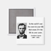 Aimant Citation Abraham Lincoln 2b (Recto/Verso)