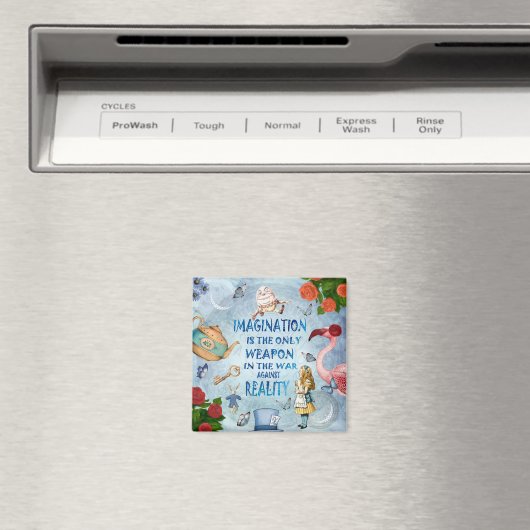 Aimant Citation Alice In Wonderland - Imagination (In Situ (Lave-vaisselle))