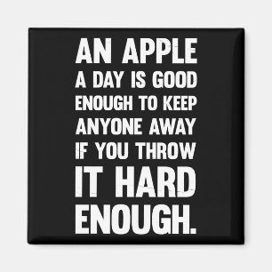 Aimant Citation Amusante Apple. blague sarcastique ph