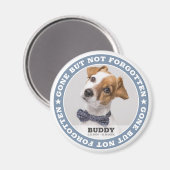 Aimant Citation commémorative Modern Pet Photo Sympathy K (Recto/Verso)