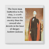 Aimant citation d'andrew jackson (Devant)