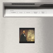 Aimant Citation de Abe Lincoln "L'Amérique ne sera jamais (In Situ (Lave-vaisselle))