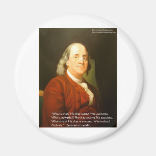 Aimant Citation de Ben Franklin (Ce qui est sage) Cartes