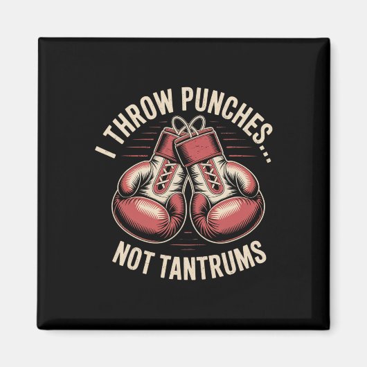 Aimant Citation de boîte mème Forts Punches Zéro Drama Pu (Devant)