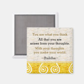 Aimant Citation de Bouddha inspirant (Recto/Verso)