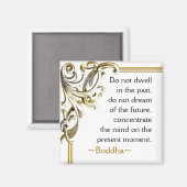 Aimant Citation de bouddha ~ Magnat de motivation (Recto/Verso)