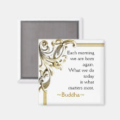 Aimant Citation de bouddha ~ Magnat de motivation (Recto/Verso)