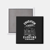 Aimant Citation de camping drôle (Recto/Verso)