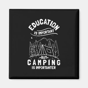 Aimant Citation de camping drôle
