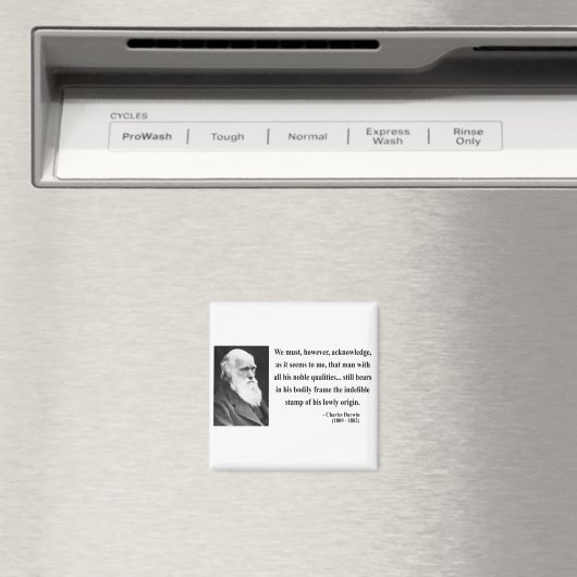 Aimant Citation de Charles Darwin 1b (In Situ (Lave-vaisselle))