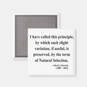 Aimant Citation de Charles Darwin 6a (Recto/Verso)