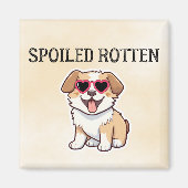 Aimant Citation de chien drôle mignonne pourri (Devant)