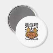 Aimant Citation de citrouille d'Halloween Jack O Lantern (Recto/Verso)