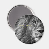 Aimant Citation de confiance Lion Inspiration (Recto/Verso)
