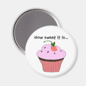Aimant Citation de Cupcake (Recto/Verso)