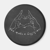 Aimant Citation de différence (Devant)