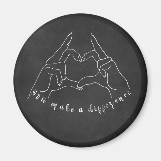 Aimant Citation de différence (Devant)