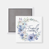 Aimant Citation De Famille Dans Wreath (Recto/Verso)
