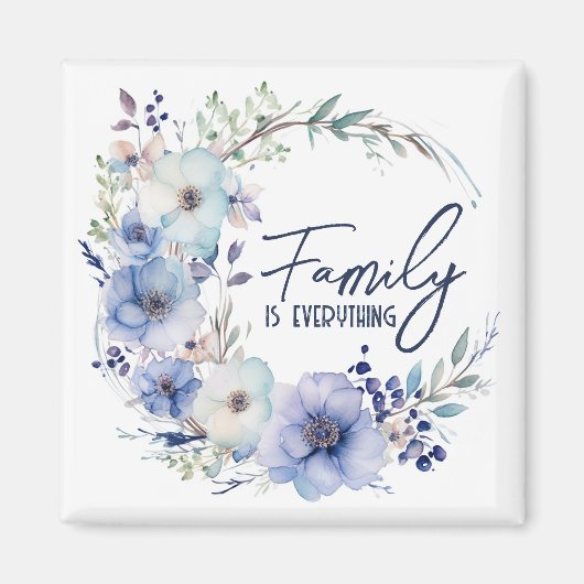 Aimant Citation De Famille Dans Wreath (Devant)
