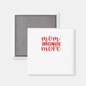Aimant Citation de famille douce Maman t'aime plus (Recto/Verso)