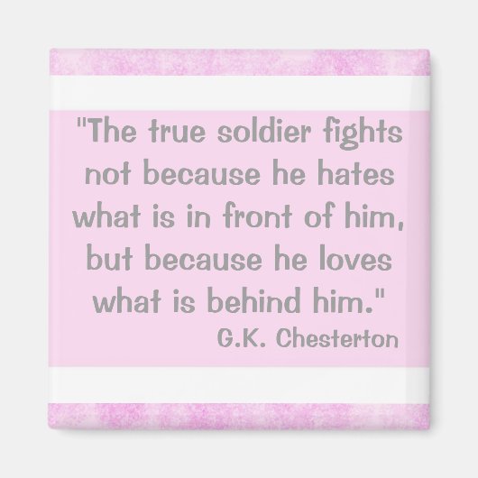 Aimant Citation de G.K. Chesterton (Devant)