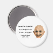 Aimant Citation de Gandhi 8b (Recto/Verso)
