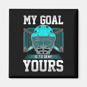 Aimant Citation de gardien de hockey sur gazon Mon but es