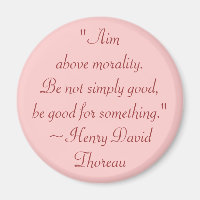 Citation de Henry David Thoreau Moralité et objet