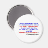 Aimant citation de jefferson (Recto/Verso)