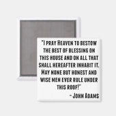Aimant Citation de John Adams (Recto/Verso)