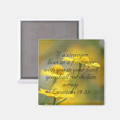 Aimant Citation de la Bible de l'Ancien Testament - Lévit (Recto/Verso)