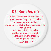 Aimant Citation de la Bible du salut (Devant)