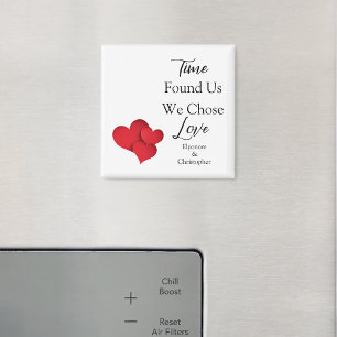 Aimant Citation de la Saint-Valentin : Le Temps Nous a Tr