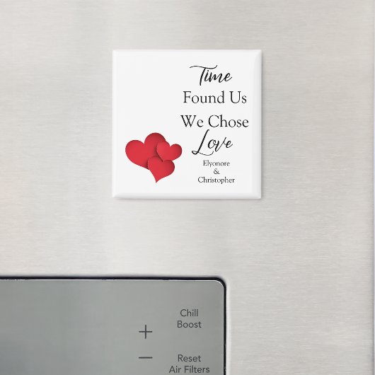 Aimant Citation de la Saint-Valentin : Le Temps Nous a Tr