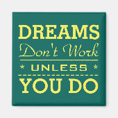 Aimant Citation de la typographie d'inspiration moderne (Devant)