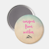 Aimant Citation de la typographie inspirée sur la détermi (Recto/Verso)