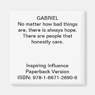 Aimant Citation de l'aimant "Inspirer l'influence"