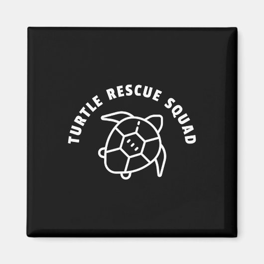 Aimant Citation de l'équipe de Secourt de tortue - Graphi (Devant)