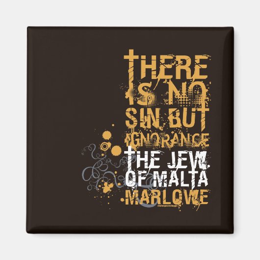 Aimant Citation De L'Ignorance Du Juif De Malte (Devant)