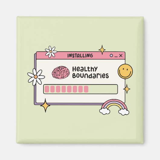 Aimant Citation de l'installation de limites saines pour (Devant)