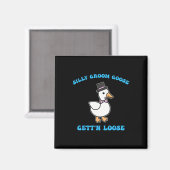 Aimant Citation de l'oie idiote de l'oie qui se déchaîne (Recto/Verso)