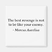 Aimant Citation de Marcus Aurelius Best Revenge (Devant)