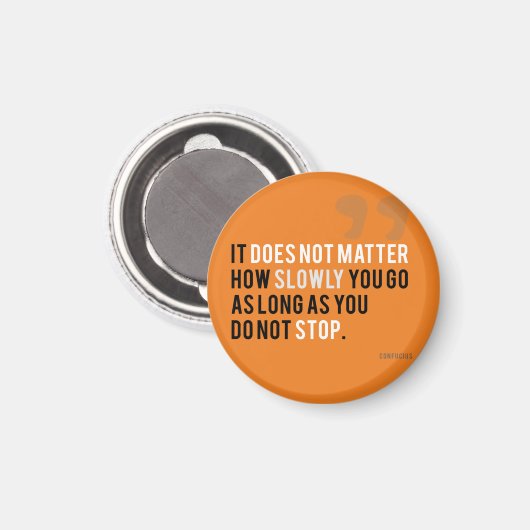 Aimant citation de motivation confucius objectifs (Recto/Verso)