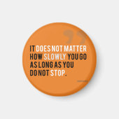 Aimant citation de motivation confucius objectifs (Devant)